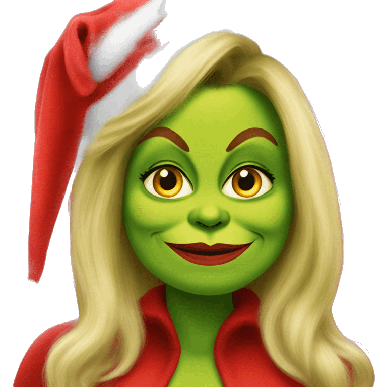 Jennifer coolidge as grinch emoji