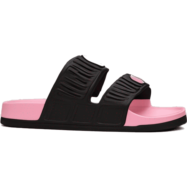 adidas adilettes sandals comfort pink cloud and black emoji