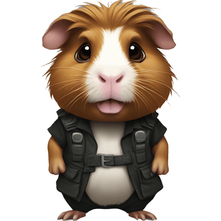 badass guinea pig  emoji