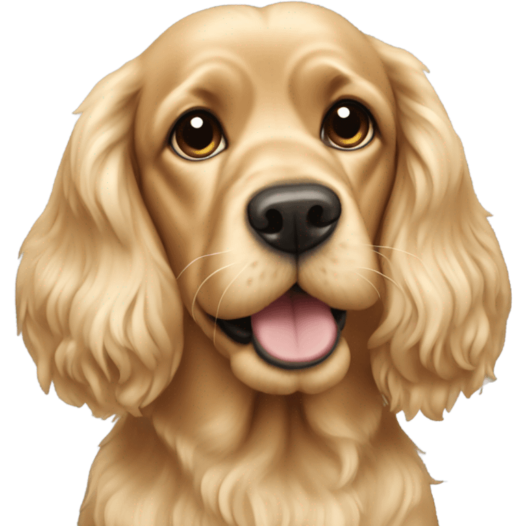 Blonde cocker spaniel emoji