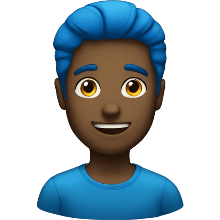 Blue emojis emoji