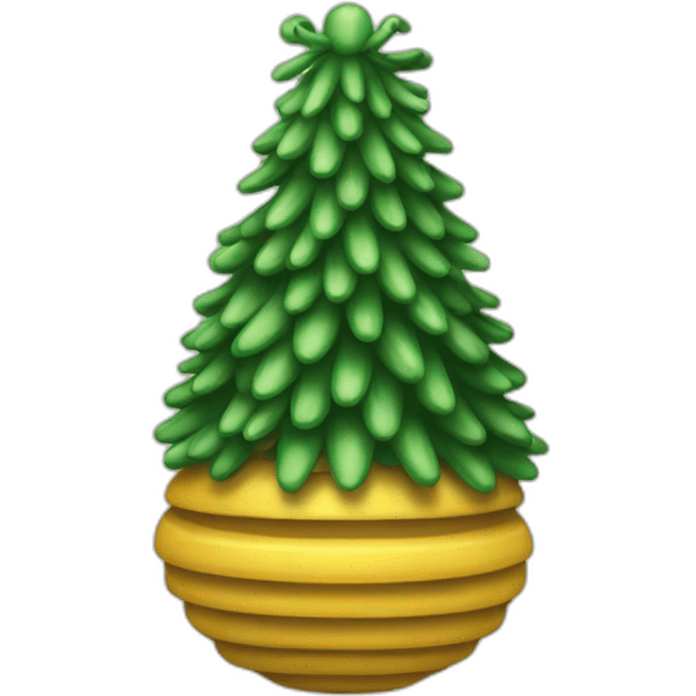 christmas tree toy beehive emoji