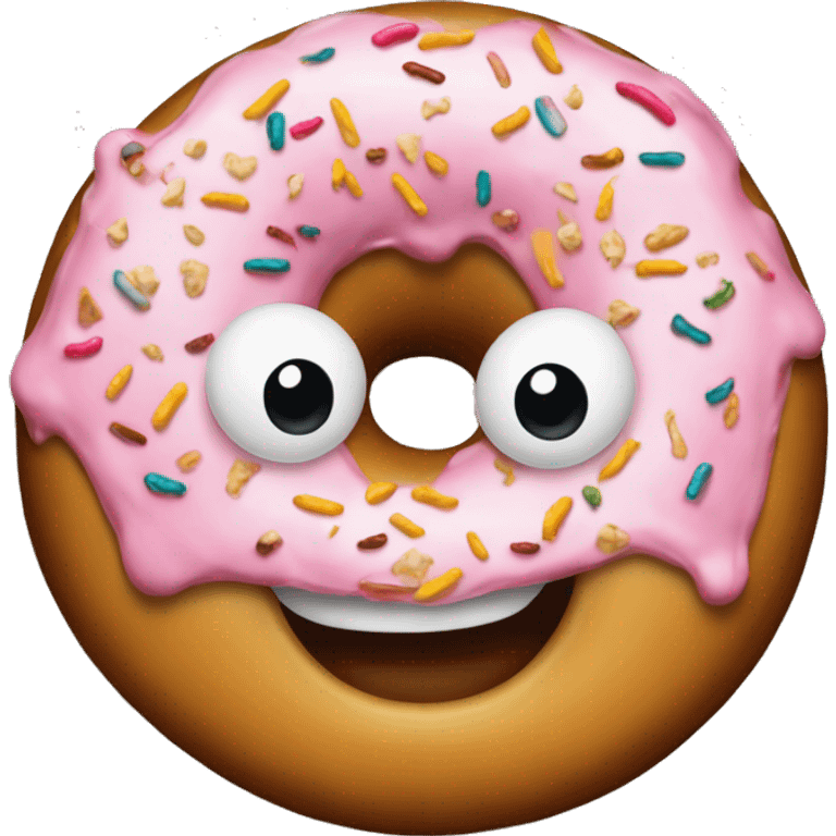 donutlu simitli klavye emoji