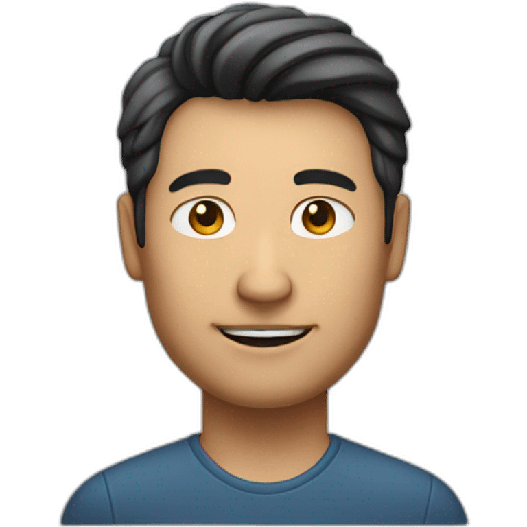 dutch/indonesian software engineer guy, around 40 years old but looks younger, hair still dark emoji