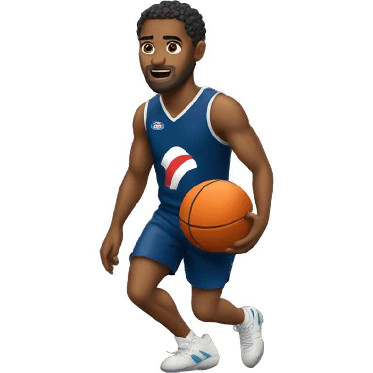 afl player playing basketball emoji