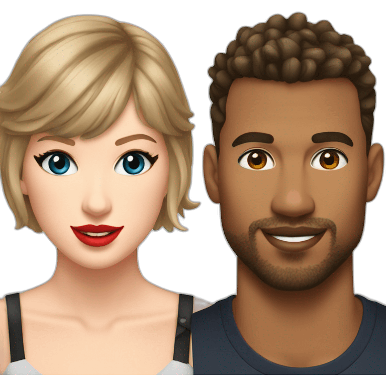 taylor swift & travis kalce emoji