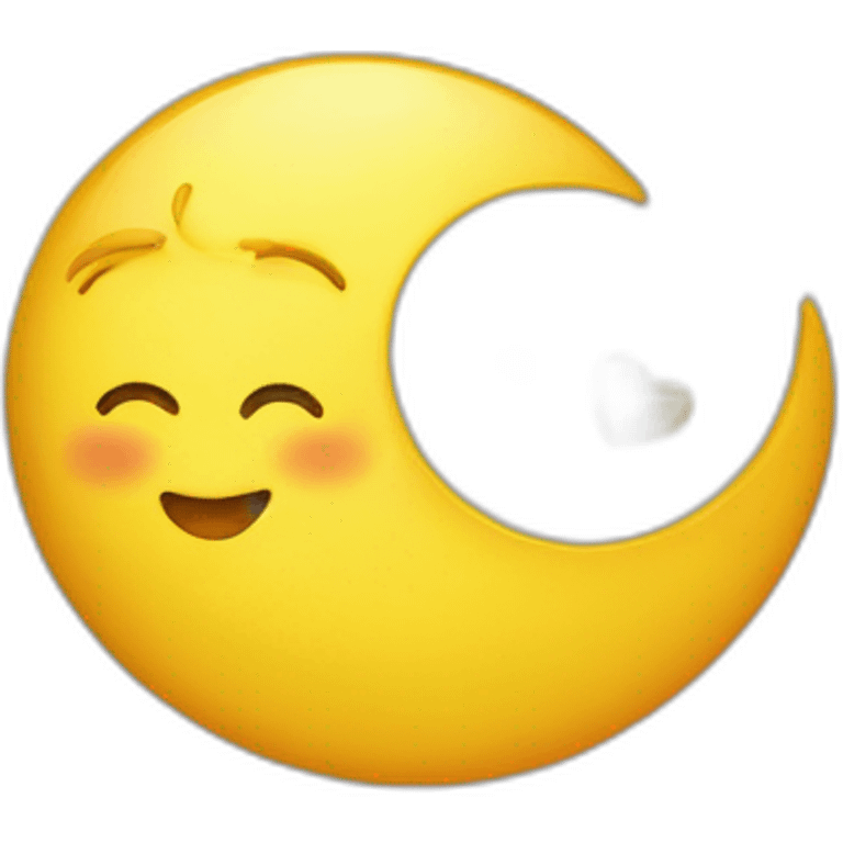 un soleil avec une tete de bebe emoji