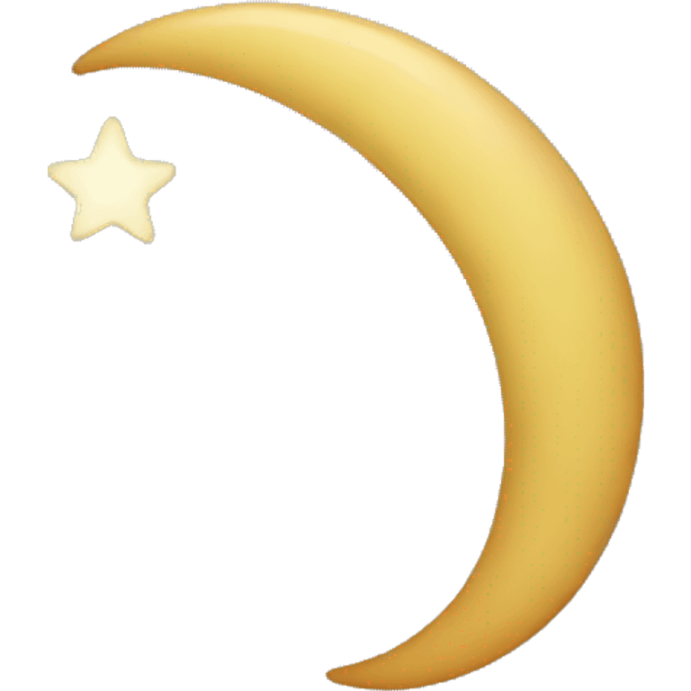 Crescent with star emoji