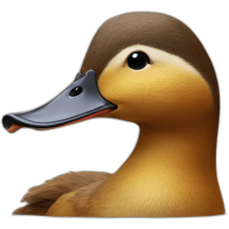 duck having a squirrel head emoji