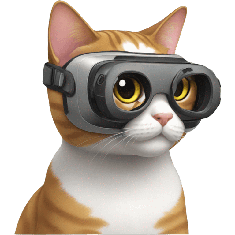 cat with vr emoji