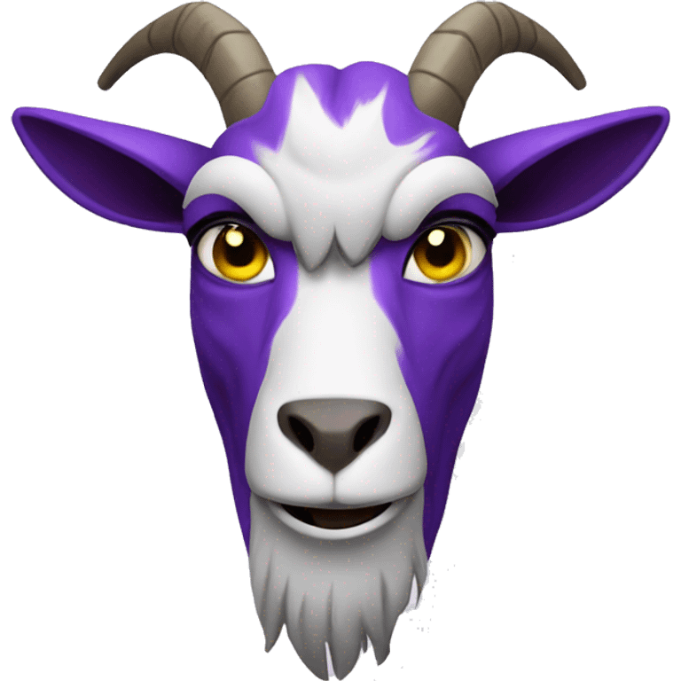 purple angry goat emoji