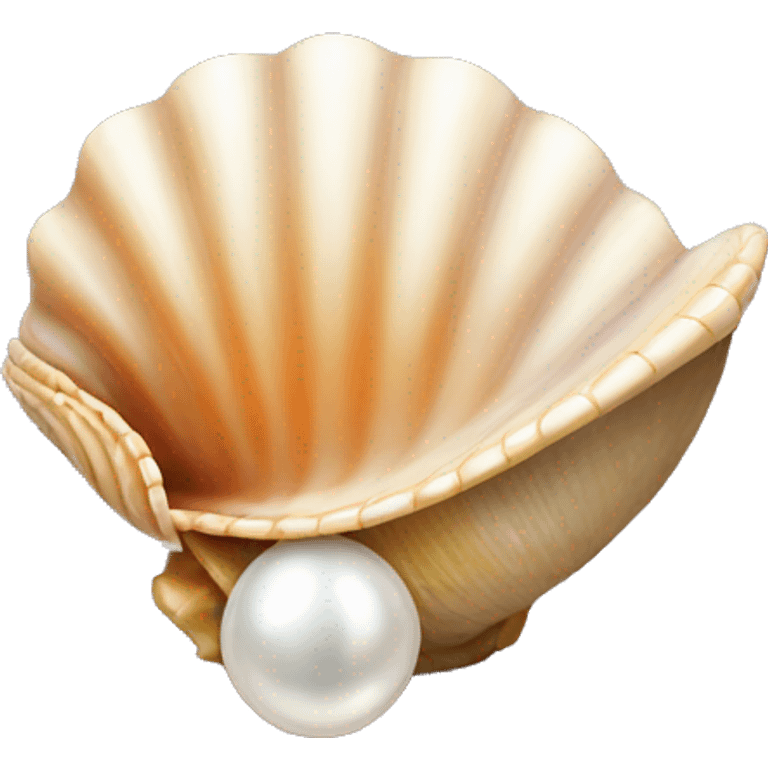 shell with pearl emoji