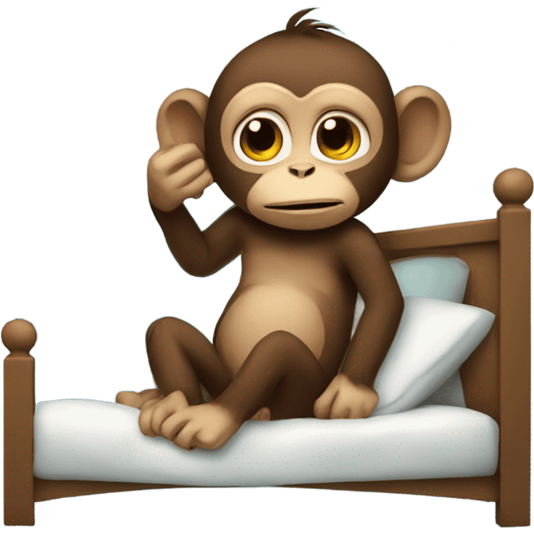 monkey saying goodnight emoji