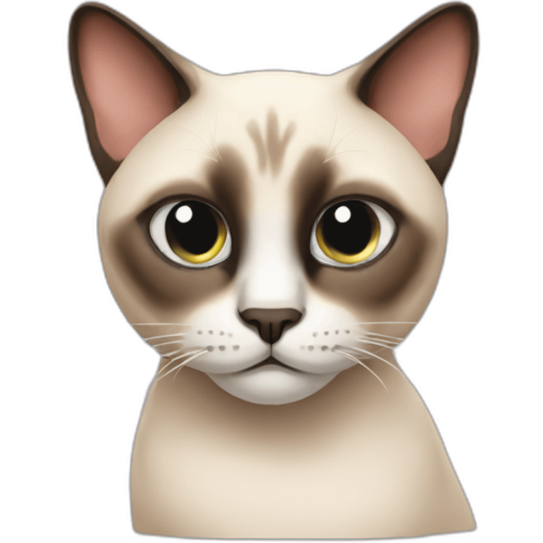 lazy Siamese cat emoji