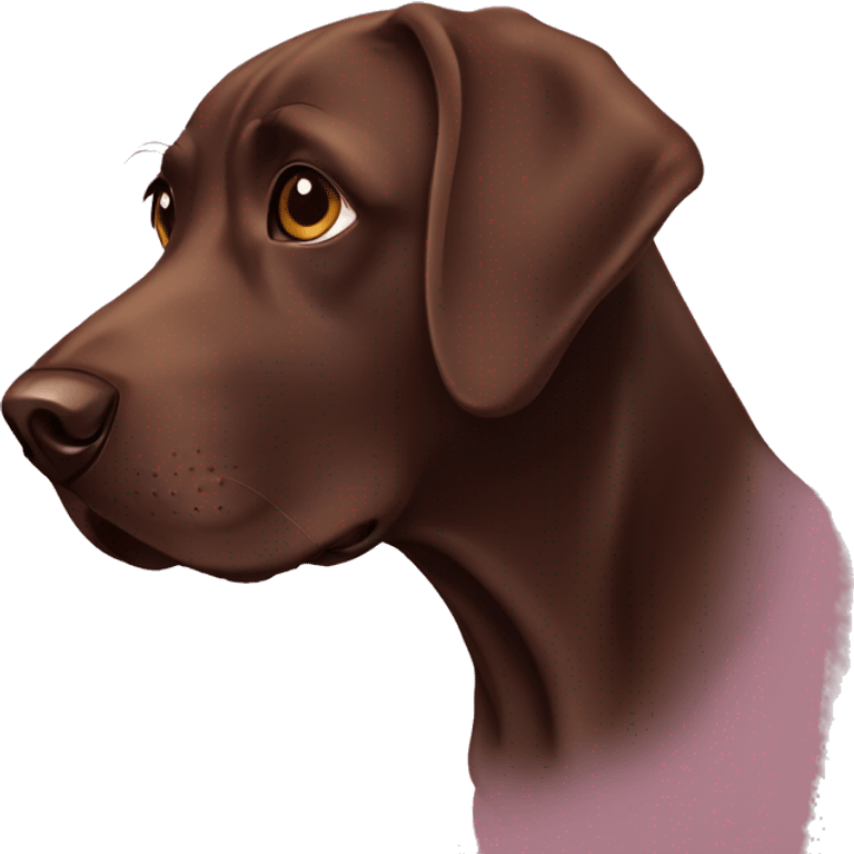 Chocolate labrador emoji