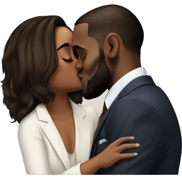 LeBron kissing Shaw emoji