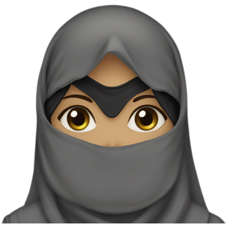 Saudi niqab women emoji