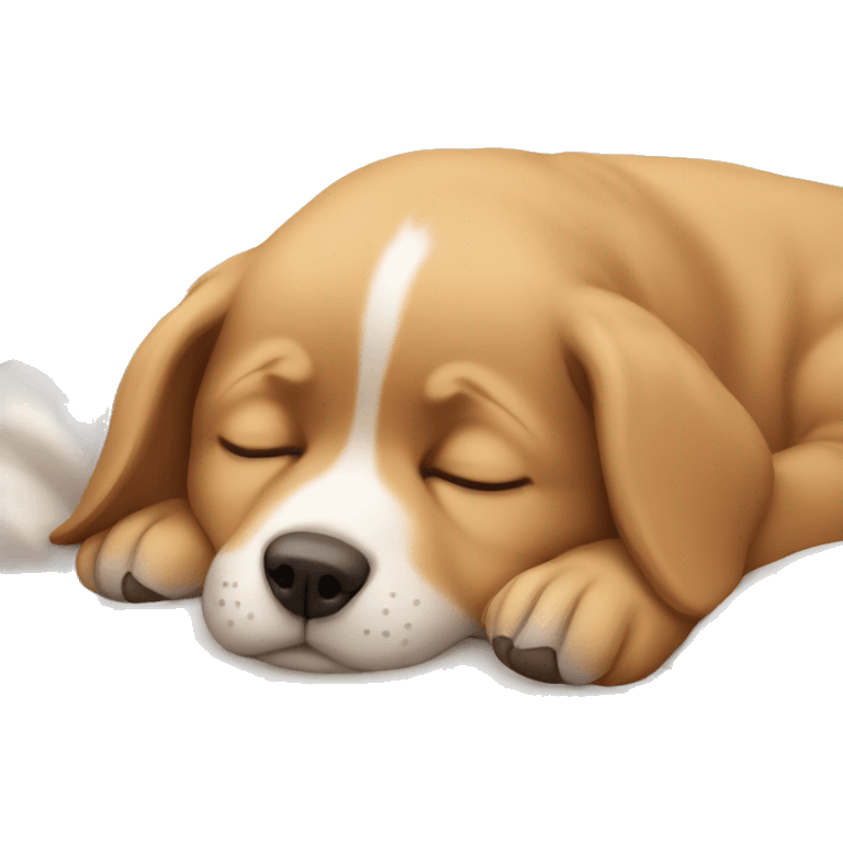 Sleeping puppy emoji