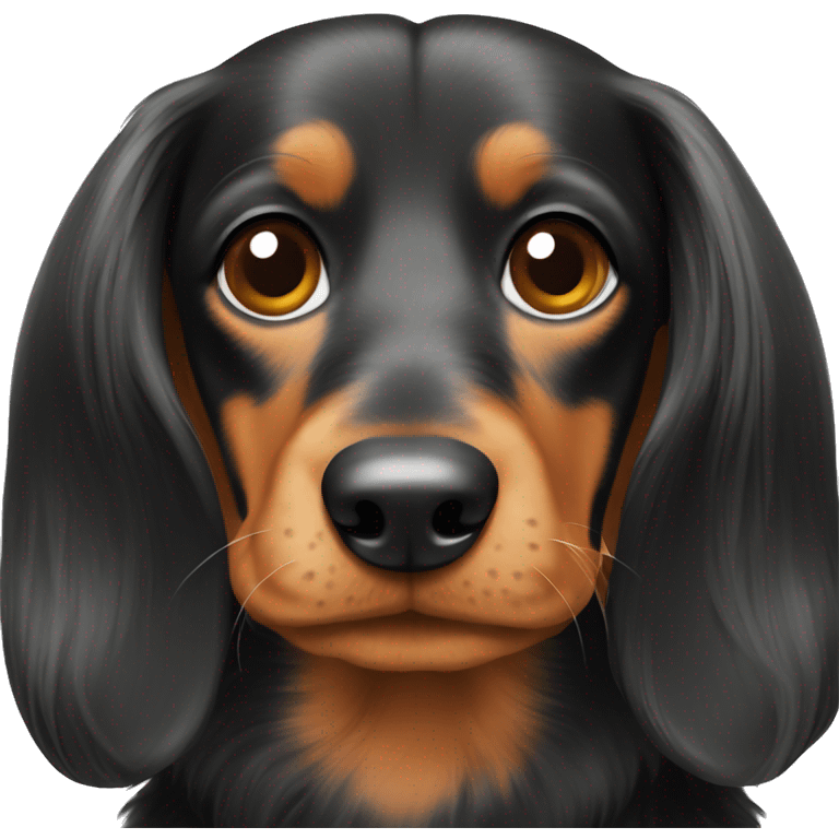 long hair dachund  emoji