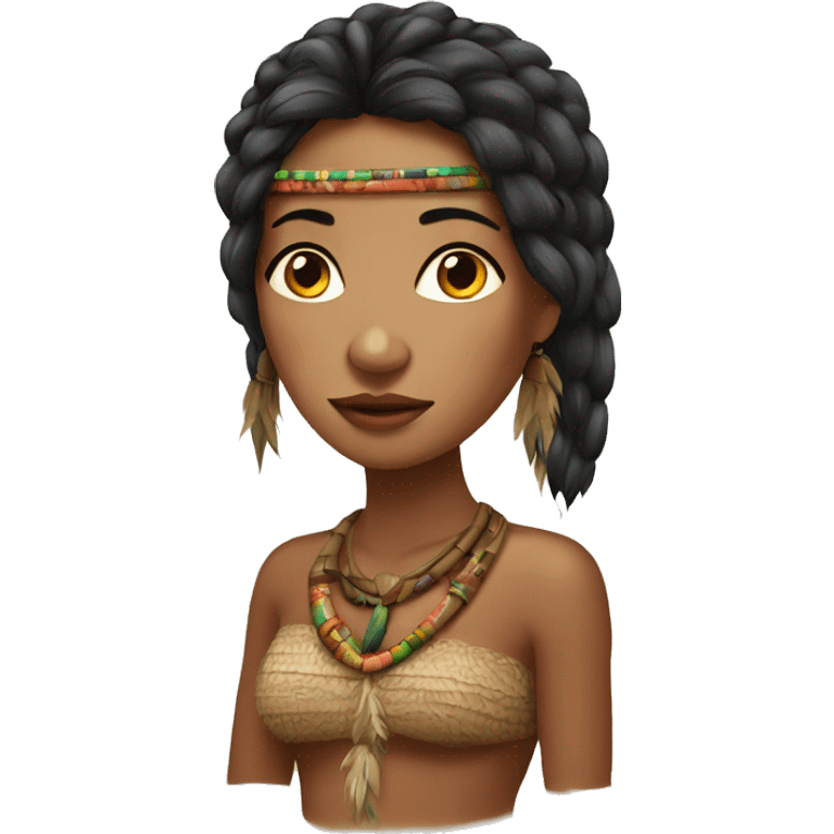 beautiful woman from the Amazon tribe emoji