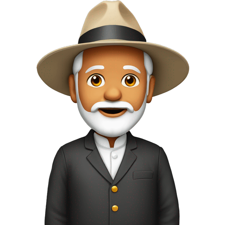 Narendra modi with hat emoji