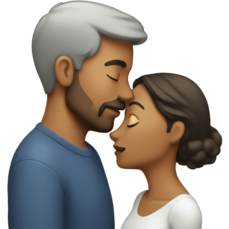 Husband and wife kissing emoji