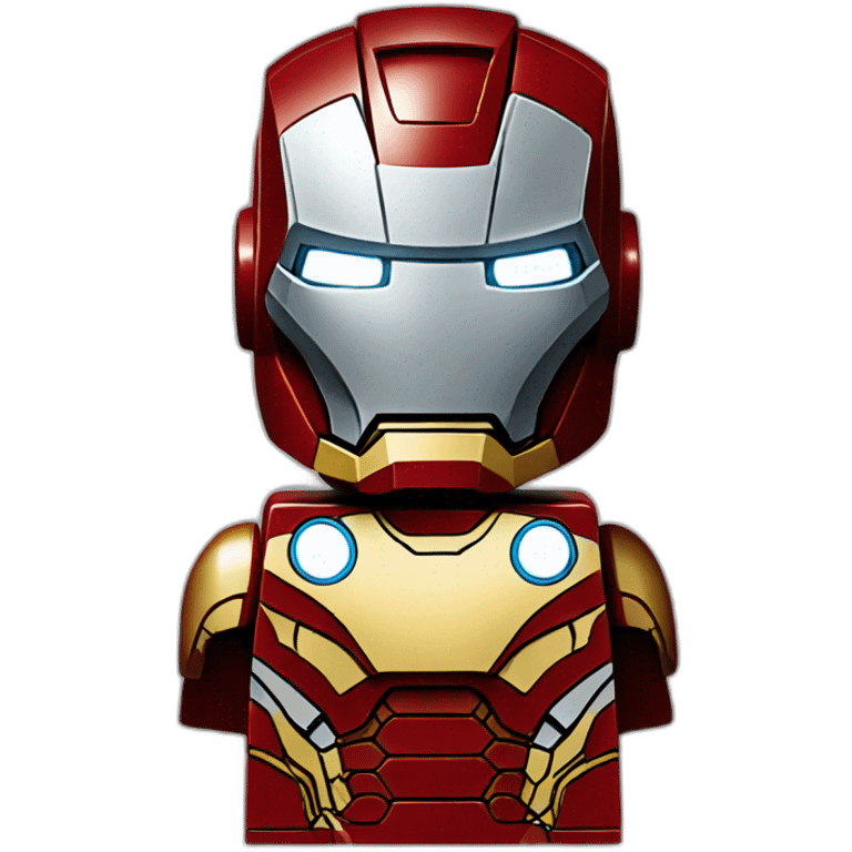 lego face iron man emoji