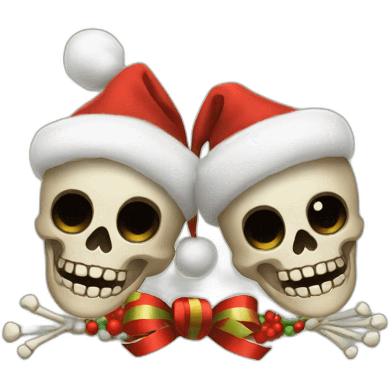 Xmas skeletons  emoji