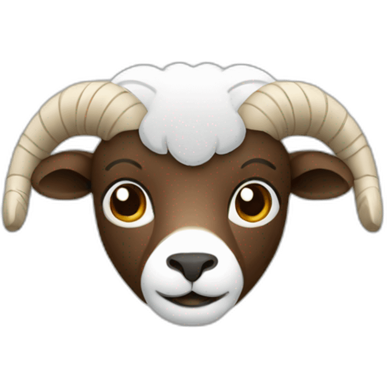 ram with brown hair and glass emoji