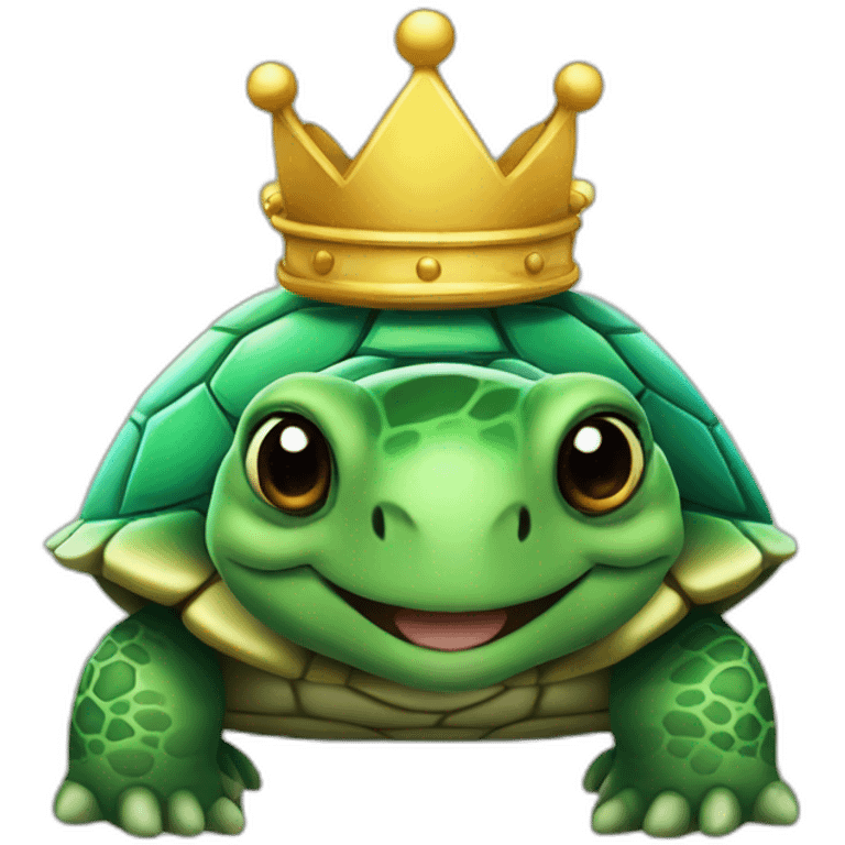 turtle with a crown emoji