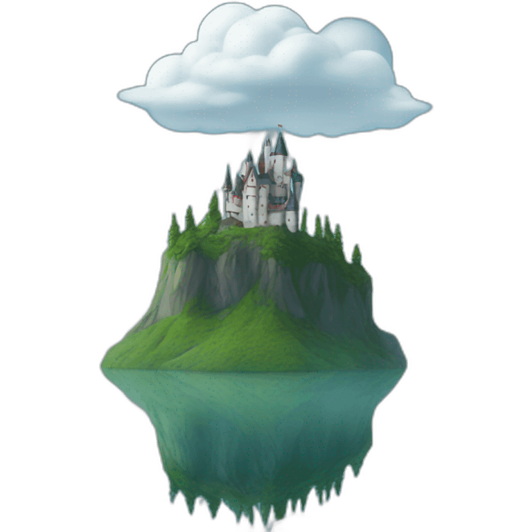 cloud castle lake emoji