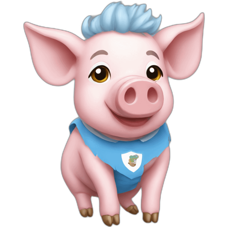 pig with lazio shirt emoji