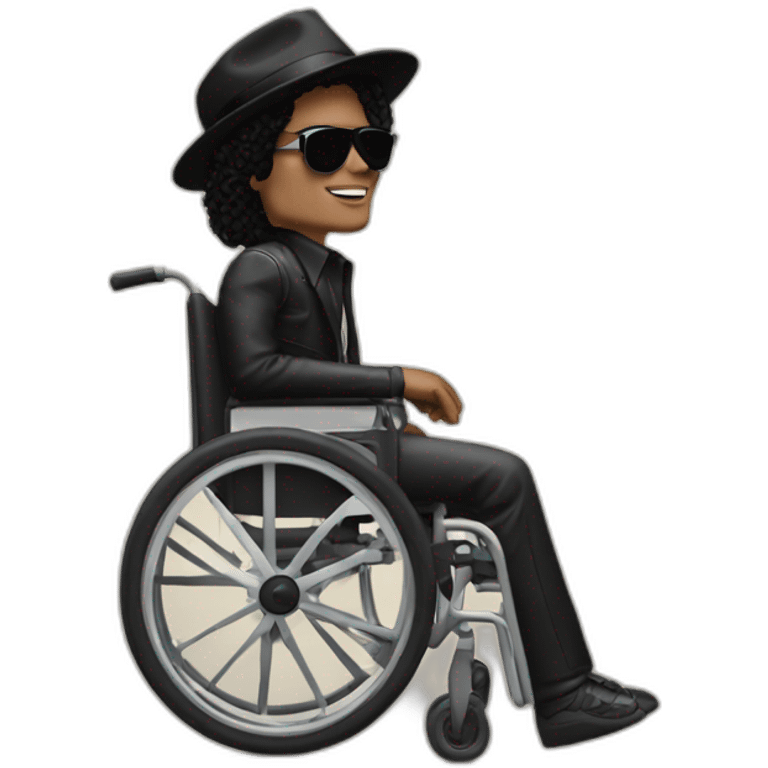 Micheal Jackson with handicap emoji