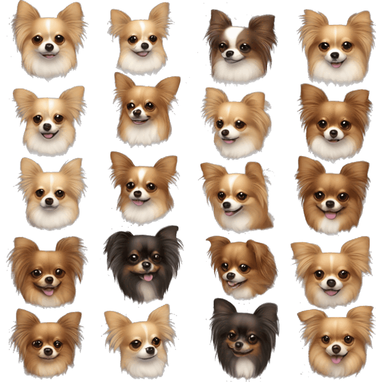 Brown long haired chihuahua mixed with Pomeranian emoji