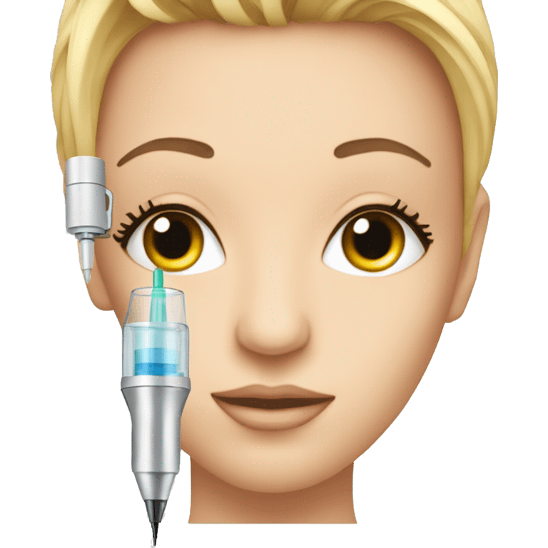 Botox injector with long eyelashes  emoji