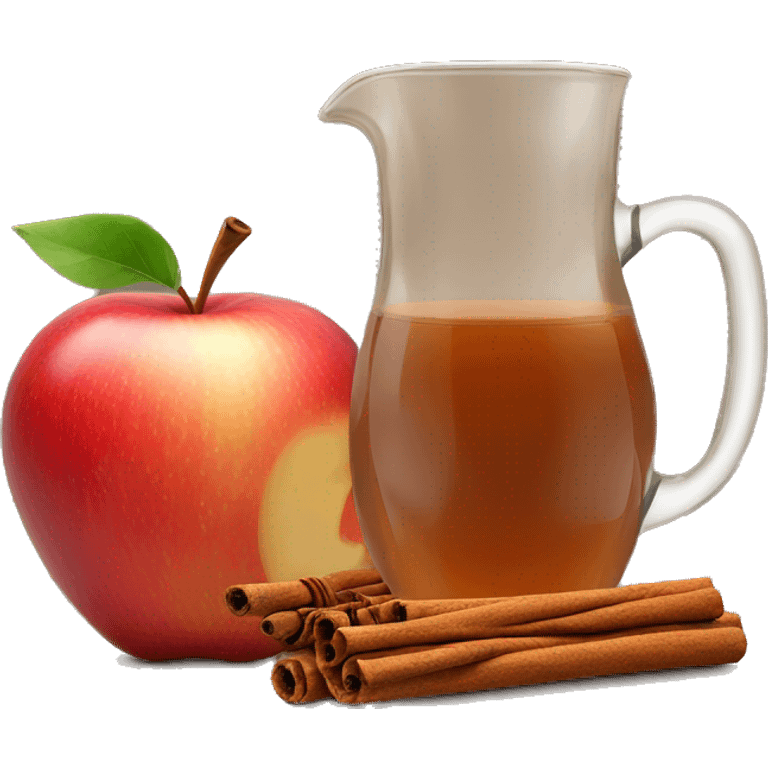 apple cider with cinnamon stick emoji