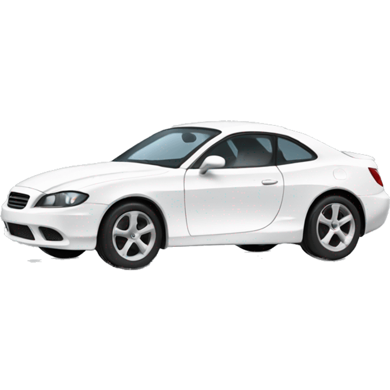 white coupè car emoji