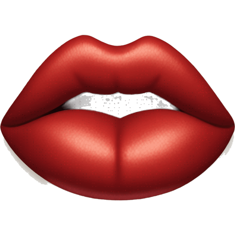 Red lipstick kiss mark emoji