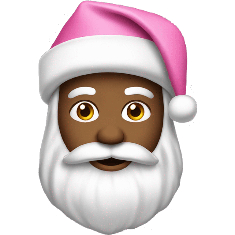 Pink Santa emoji