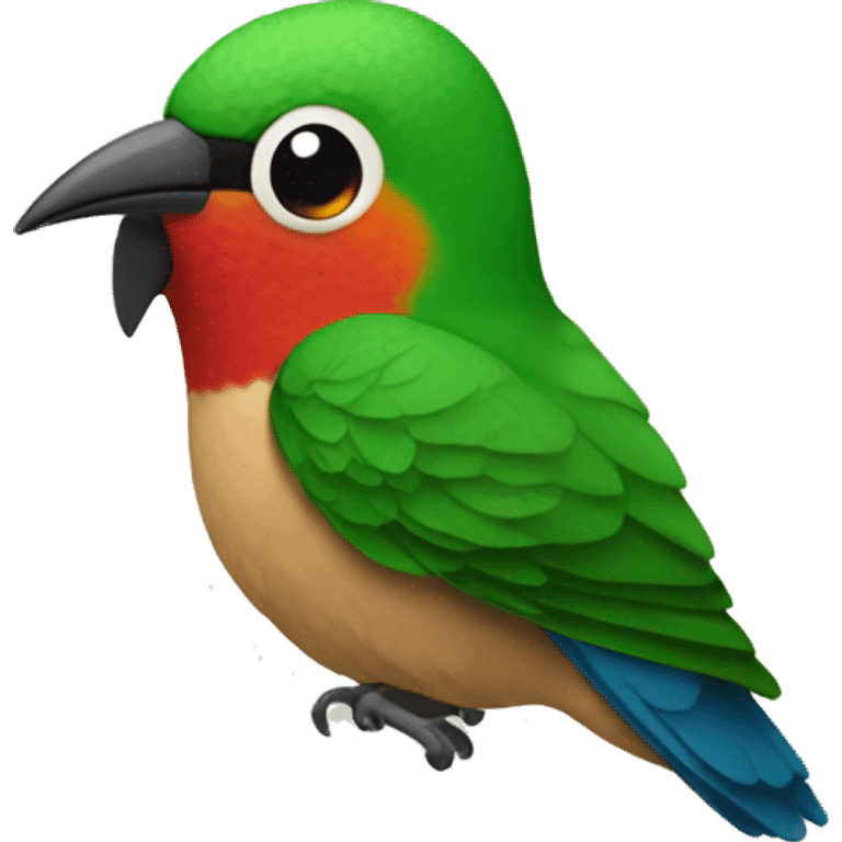 emoji de un colibrí con dos  emoji