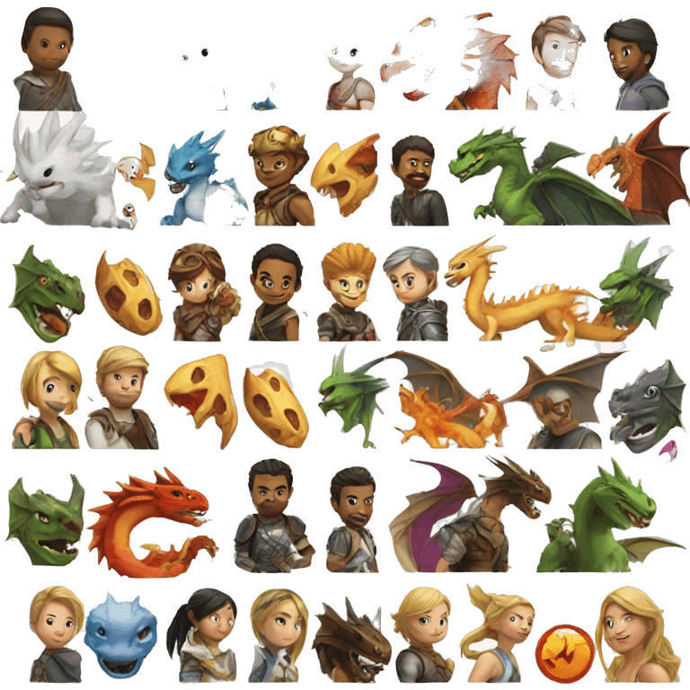 gaming images plus dragons emoji