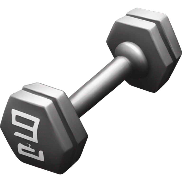 Lineal dumbbell emoji