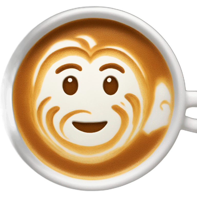 latte art emoji