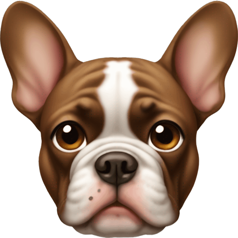 Brown French bulldog  emoji