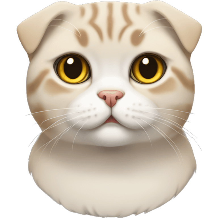 Scottish fold cat emoji