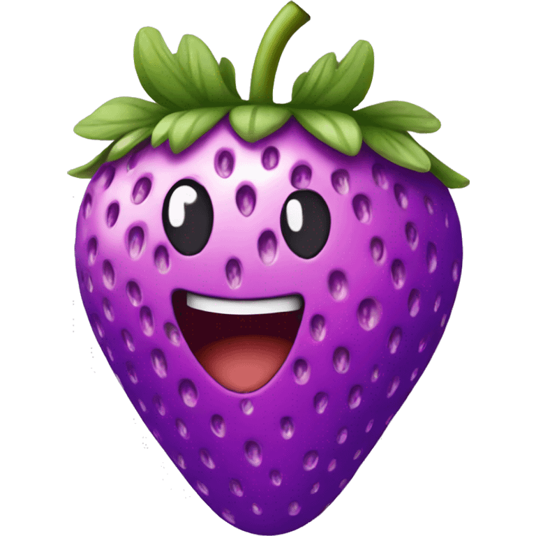 purple strawberry emoji