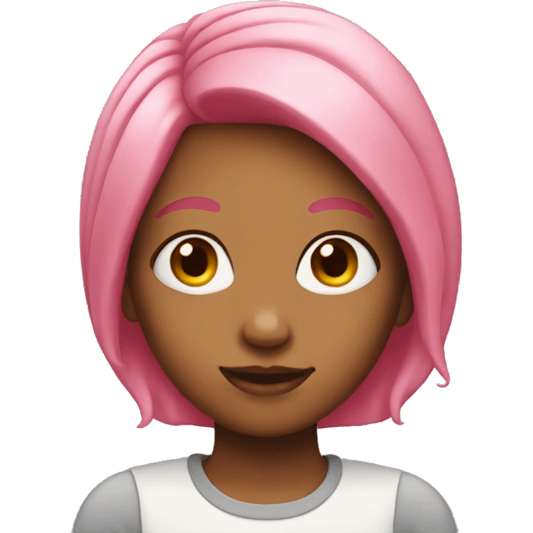 girl with pink hair emoji