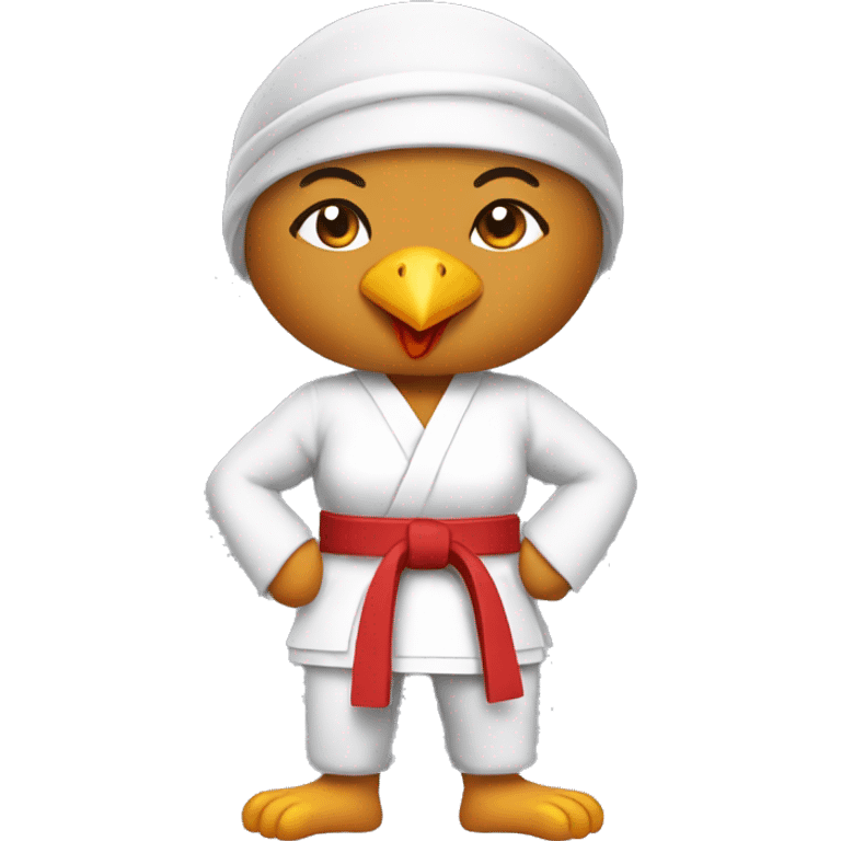 karate female chicken emoji