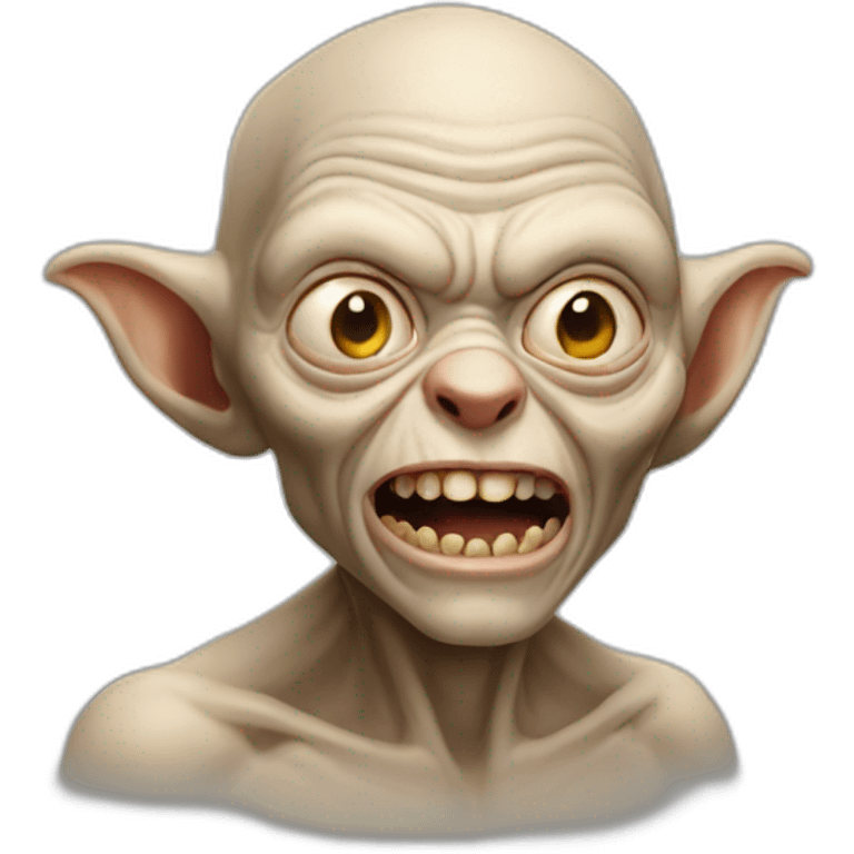 Golum sin dientes de delante emoji