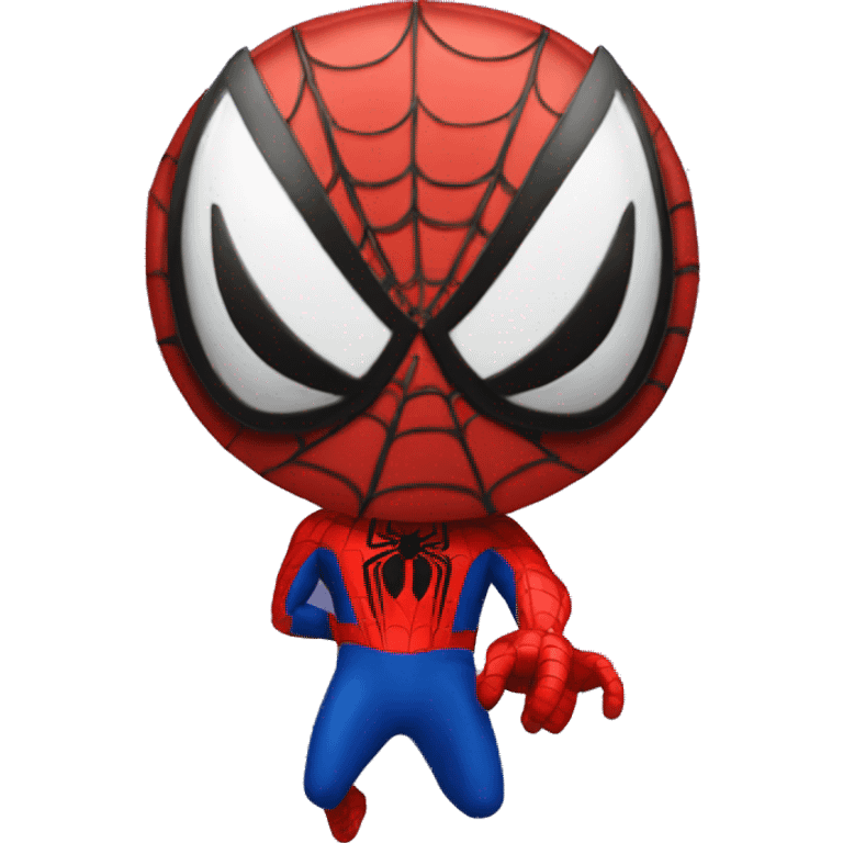 circular glossy venom spiderman emoji